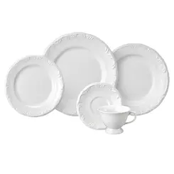 Aparelho Jantar e Chá 30 Peças Porcelana Schmidt - Mod. Pomerode 114
