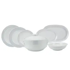 Aparelho de Jantar 41 Peças Porcelana Schmidt - Dec. Arabesco 2363