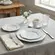 Aparelho Jantar e Chá 30 Peças Porcelana Schmidt - Mod. Prisma 077