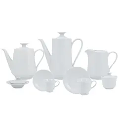 Aparelho Chá e Café 53 Peças Porcelana Schmidt - Dec. Noiva 2248