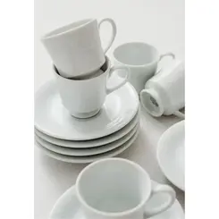 Xícara Chá com Pires Porcelana Schmidt - Dec. Noiva 2248