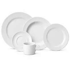 Aparelho Jantar e Chá 30 Peças Porcelana Schmidt - Mod. Brasilia
