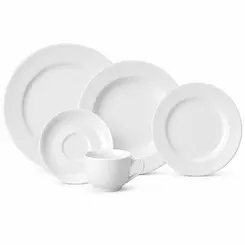 Aparelho Jantar e Chá 30 Peças Porcelana Schmidt - Mod. Voyage 201