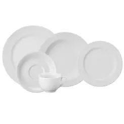 Aparelho Jantar e Chá 30 Peças Porcelana Schmidt - Mod. Voyage 201