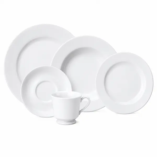 Aparelho Jantar e Chá 30 Peças Porcelana Schmidt - Mod. Itamaraty 292
