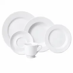 Aparelho Jantar e Chá 30 Peças Porcelana Schmidt - Mod. Itamaraty 292