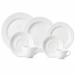 Aparelho Jantar Chá e Café 42 Peças Porcelana Schmidt - Mod. Voyage 201