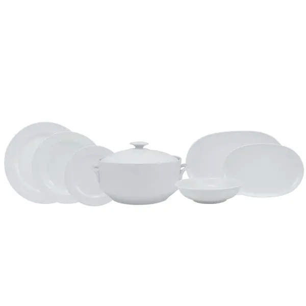 Aparelho de Jantar 41 Peças Porcelana Schmidt - Dec. Noiva 2248
