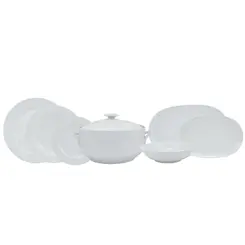 Aparelho de Jantar 41 Peças Porcelana Schmidt - Dec. Noiva 2248