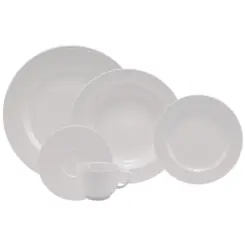 Aparelho Jantar e Chá 30 Peças Porcelana Schmidt - Mod. Arcos 240