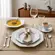 Aparelho Jantar e Café 30 Peças Porcelana Schmidt - Mod. Prisma 077