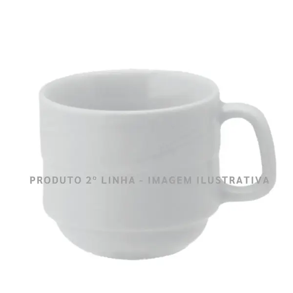 Xícara Chá 200ml SEM PÉ Porcelana Schmidt - Mod. Waves 2º LINHA 100