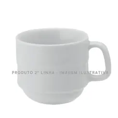 Xícara Chá 200ml SEM PÉ Porcelana Schmidt - Mod. Waves 2º LINHA 100