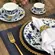 Aparelho Jantar e Chá 30 Peças Porcelana Schmidt - Dec. Folhagem 2354