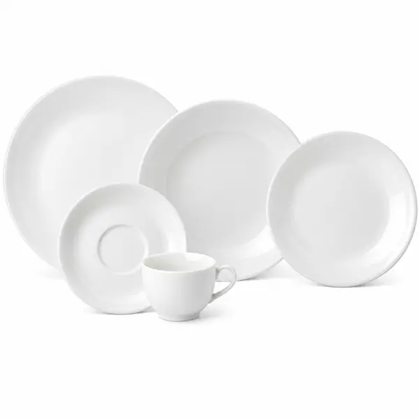 Aparelho Jantar e Chá 30 Peças Porcelana Schmidt - Mod. Voyage 202