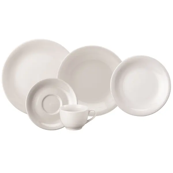 Aparelho Jantar e Chá 30 Peças Porcelana Schmidt - Mod. Voyage 202
