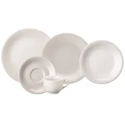 Aparelho Jantar e Chá 30 Peças Porcelana Schmidt - Mod. Voyage 202
