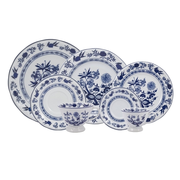 Aparelho de Jantar Porcelana Schmidt 41 Peças - Dec. Cebolinha 2617 -  SCHMIDT