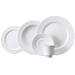 Aparelho Jantar e Chá 30 Peças Porcelana Schmidt - Dec. Noiva 2248