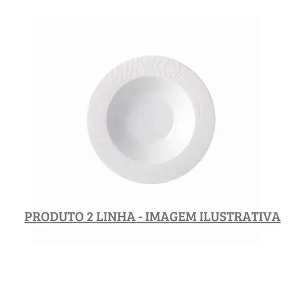 Prato Fundo Porcelana Schmidt - Mod. Luiza Larakasa 244 2ª Linha