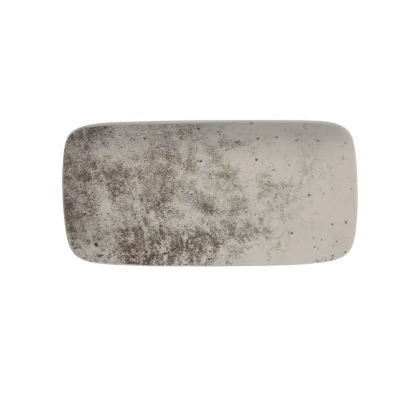 Bandeja Retangular 24cm Porcelana Schmidt - Dec. Concreto 2383
