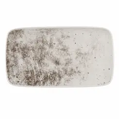 Bandeja Retangular 24cm Porcelana Schmidt - Dec. Concreto 2383