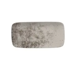 Bandeja Retangular 24cm Porcelana Schmidt - Dec. Concreto 2383