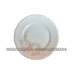 Prato Sobremesa Porcelana Schmidt - Dec. Romântica Pomerode E005 2ª Linha
