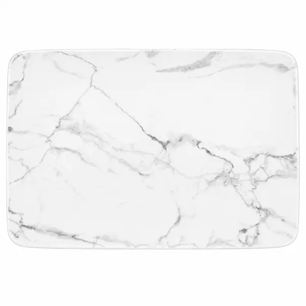 Bandeja Retangular 31cm Porcelana Schmidt - Dec. Mármore Cinza 2343