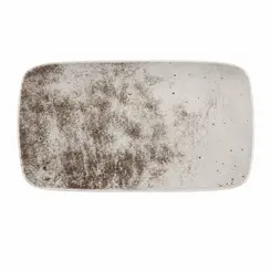Bandeja Retangular 23cm Porcelana Schmidt - Dec. Concreto 2383