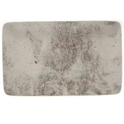 Bandeja Retangular 31cm Porcelana Schmidt - Dec. Concreto 2383