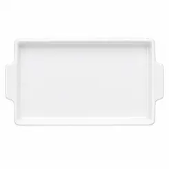 Bandeja com Alça 37 cm Porcelana Schmidt - Mod. Couvert