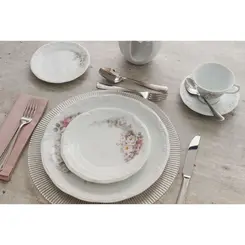 Prato Sobremesa Porcelana Schmidt - Dec. Eterna E351