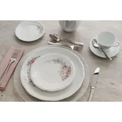 Prato Sobremesa Porcelana Schmidt - Dec. Eterna E351