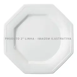 Prato Raso Porcelana Schmidt - Mod. Prisma 077 2ª Linha