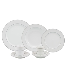 Aparelho Jantar, Chá e Café 42 Peças Porcelana Schmidt - Dec. Maitê 2264 -  SCHMIDT